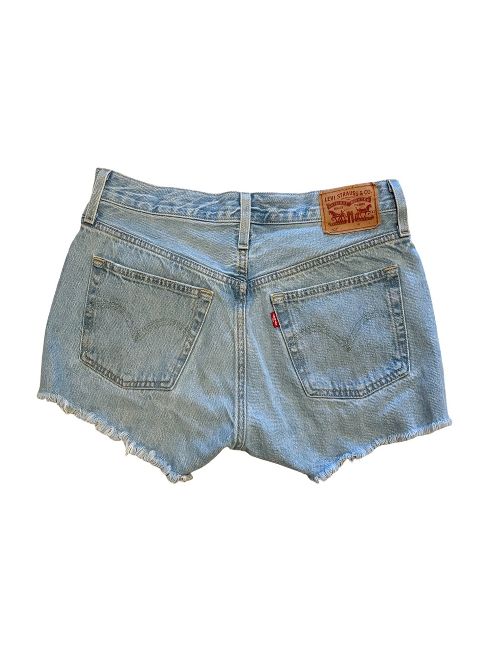 Levi’s  501 Denim Shorts Size 27 - Picture 2 of 6